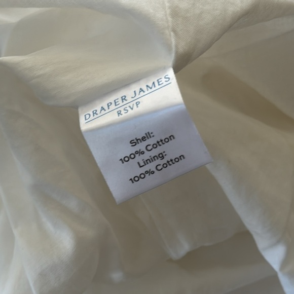Draper James RSVP Eyelet Squareneck White Tiered Hem Midi Dress Size L - Picture 12 of 12